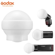 AK-R22 Silicone Diffusion Dome Diffuser Ball for Godox Round Speedlite V1 V1Pro V100 AD100Pro AD200 