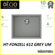 Haustern Granite Sink Undermount Fonzell-612-UM-G grey