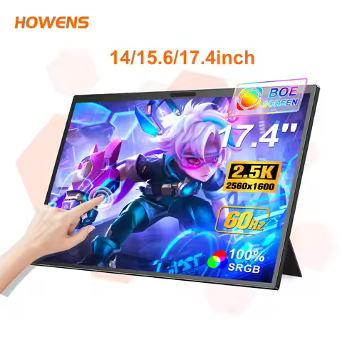 14/15.6/17.4 Inch 2.5K 4K Portable Monitor USB-C HDMI IPS HDR Gaming Laptop Screen Display For PC Ma
