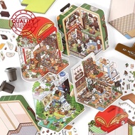 Landscape Sticker Toy Pet2.5d Landscape Sticker Cartoon Outdoor Miniature Toy R4s4