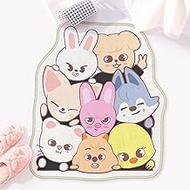 Allenjoy 26.6" x 31.3" Cute Animal Faces Bathroom Rugs Cartoon Bunny Characters Mat Bathmat Rug Non 