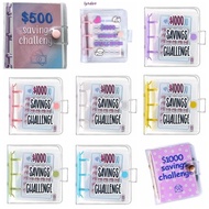 LYNDON Savings Challenges Book, Mini PVC Money Saving Binder, New Year Gift Cash Envelopes Waterproo