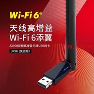 水星wifi6無線網卡AX900雙頻UX9H免驅USB臺式機電腦網卡隨身wifi