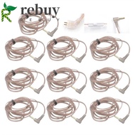 REBUY KZ Earphones Cord Silver Plated For KZ ZEX 2Pin Cable Twisted Cable Upgrade Oxygen-Free Copper ZS10 Earphone Wire