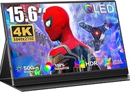 UPERFECT 15.6 Inch 4K QLED Portable Monitor with 100% AdobesRGB 1500:1 500 Nits 3840 x 2160 UHD Scre
