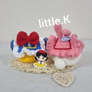Disney Tsum Tsum 白雪公主 melody 公主裙 公主袋 編織品 手造