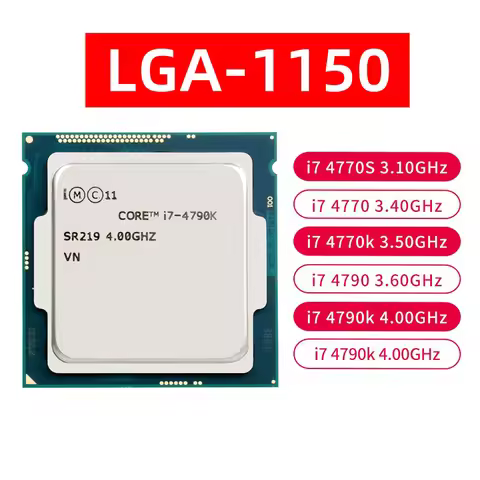 I7-4790K I7-4790S I7-4790 I7-4770K I7-4770S I7-4770 E3-1230V3 LGA1150 processor CPU