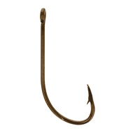 084F-2 Plain Shank Offset Fishing Hook, 50 Piece (Bronze)