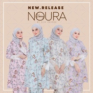 ✸ELLE ZAHRAA | KURUNG NOURA PRINTED | SOFT  COMFY MATERIAL | SOFT LACE | WUDHU  NURSING FRIENDLY♡