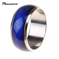 phenovo Alloy Metal Mood Ring Temperature Color Changing Emotion Feeling Band Ring