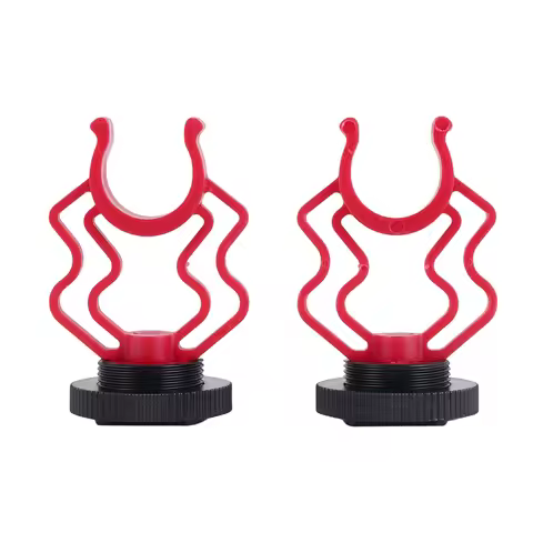 2PCS Universal Microphone Wavy Shock Mount Adapter Plastic Microphone Bracket Mount Replacement For 