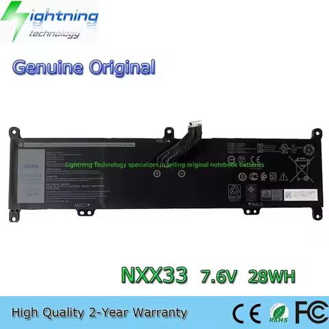 2025 Year Genuine Original NXX33 7.6V 28Wh Notebook Battery for Dell Inspiron 3195 2-in-1 Notebook 0