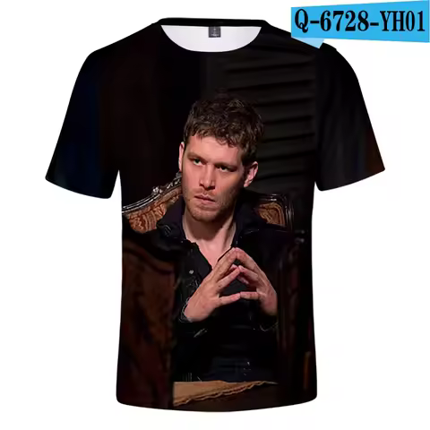 TV Series The Vampire Diaries Niklaus Mikaelson 3D O-neck T-shirts Men Women Casual Streetwear Overs