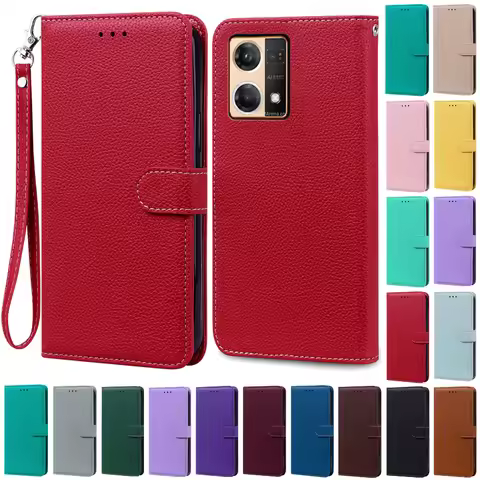 Reno7 Case For OPPO Reno 7 4G Case Soft Silicon Wallet Leather Flip Case For OPPO Reno 7 5G Phone Ca