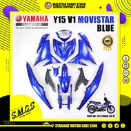 YAMAHA Y15 V1 MOVISTAR BLUE BODY COVER SET 100% HLY PART NO: B17-F0000-30-P7