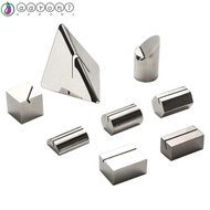 AARON1 Card Holder, Solid Stainless Steel Menu Memo Holder, Insert Menu Folder Creative Funny Label 