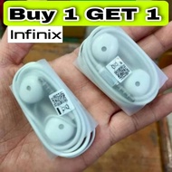 (Buy 1 Free 1) Infinix Studio Bass Earphone Infinix GT 10 Pro Note 30/12, Hot 30 /30i /10s with Mic Handfree Headphone Stereo Earphones Headset