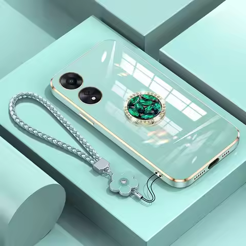 A98 5G Case with Lanyard,Luxury Diamond Holder Case For OPPO A98 A78 A77 A57S A17 A17k Reno10 pro 5G