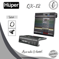 Huper QX12 Mixer Audio 12-Channel With Bluetooth Original Huper QX-12