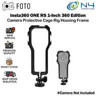 FOTO Camera Protective Cage Rig Housing Frame with Cold Shoe For Insta360 ONE RS 1-Inch 360 Edition Camera Accessories