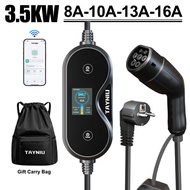 【การจัดส่งท้องถิ่น】เครื่องชาร์จรถไฟฟ้าแบบพกพา TAYNIU รองรับการเชื่อมต่อและควบคุม Wifi ผ่าน App 7KW 3