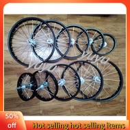 Size 12,14,16,18,20  rim set for BMX KIDS FOLDING bike  double thread rear hub steel rim set