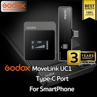 Godox Microphone MoveLink UC1 LT1 สำหรับ Smartphones & Tablets Wireless Microphone 2.4GHz - รับประกั