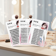 Natural C-Shaped False Eyelashes 8-13mm 60-120 Clusters DIY  Bulu Mata Palsu Bentuk C Semulajadi 8-1