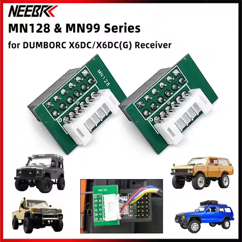 NEEBRC MN99S MN82 MN78 MN98 MN168 MN128 RC Car Lamp Light Set Adapter Plug for DUMBORC X6DC Receiver