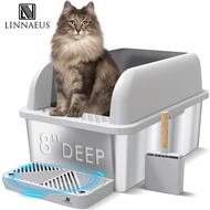 （Shipping from Manila）Cat litter box Stainless steel cat litter box 20L easy to clean