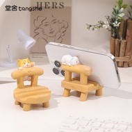 Cat Office Decorations Living Room Home Desktop Stool Small Ornaments Mobile Phone Holder Cute Girl 