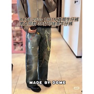 [Daigou Grade] ACNE studios25ss New Style 1981M Straight Version 3D Printing Chain Printed Jeans Men