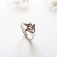 925純銀 悠-海豚 戒指