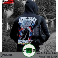 hoodie prostreet the last kohaku jaket sweater hoodie pria wanita - respect xl