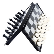 Magnetic Chess with 4 Queens, Foldable Chess Board, Board Game Toy for Children to Develop Thinking