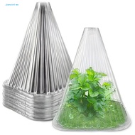 Hail Protection for Plants Plant Cloche Cover 10 Pcs Plant Cloches Transparent Garden Cover for Protection from Birds Slugs Frost Reusable Nursery for Greenhouse