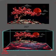 3D painting of high-end aquarium stickers, 3D model, bright color tones, code 2027, sharp 3D AI
