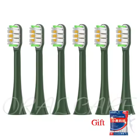 Replacement Toothbrush Head For SOOCAS X3S/D3S/X3U/X1/X5/V1/V2/D2/D3/D5/X3PRO Van Gogh Green Copper 