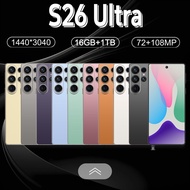 【Stock Ready】S26 Ultra 5G Smartphone | 7.3 Inch Big Screen | Large Memory 16GB+1TB | Original Murah 