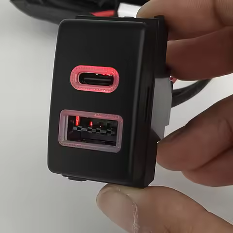 Car Charger Fast Charger Type-C PD USB QC3.0 Socket Power Adapter Fit For Nissan Patrol Y62 X-TRAIL 