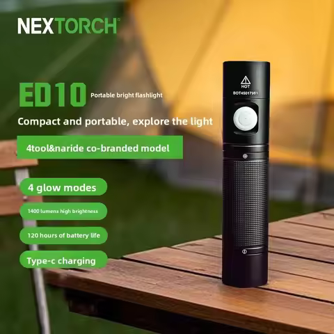 NEXTORCH 4Tool Series ED20 Rechargeable Flashlight, High Brightness, Portable Handheld Light Home Us