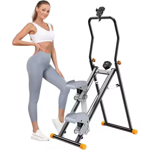 Stair Stepper for Home Upgraded Vertical Climber Machine for Full-Body Workout Compact Folding Cardi