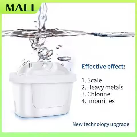 MALL Water Filter Cartridge For Brita Maxtra+,Brita Style, Mavea Elemaris XL