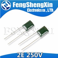 20pcs Polyester film capacitor 250V 1NF 2.2NF 4.7NF 10NF 33NF 68NF 100NF 2E102J 2E152J 2E222J 2E332J