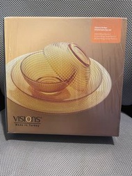 Corelle visions amber 康寧 5件裝玻璃餐具