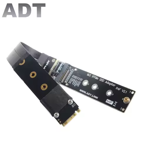 ADT-Link M.2 for NVMe SSD Extension Cable Solid Drive Riser Card R44SF M2 to PCI-Express 3.0 X4 PCIE