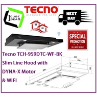 Tecno TCH-959DTC-WF-BK Slim Line Hood with DYNA-X Motor & WIFI / Express Free Home Delivery