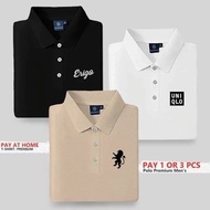 Buy 1 Get 3 Pcs Latest Short Sleeve Collared T-Shirts erg Collared T-Shirts | Lion Lion | Unq