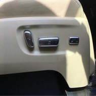 For Toyota Alphard Vellfire 30 Series 2016-2022 ABS Chrome Carbonfiber Seat Adjustment Switch Cover Interior Accessories