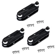 3X Waterborne Rail Adapter Surfskate Truck Fits Any Board - Carve &amp; Cruise Like A Surfboard,Rail Adapter,Black